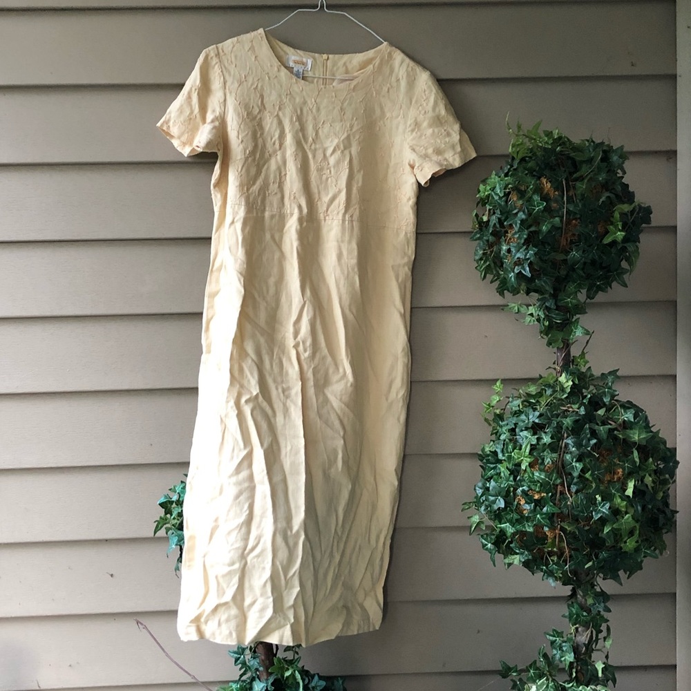 Talbots Petite Embroidered Summer Dress